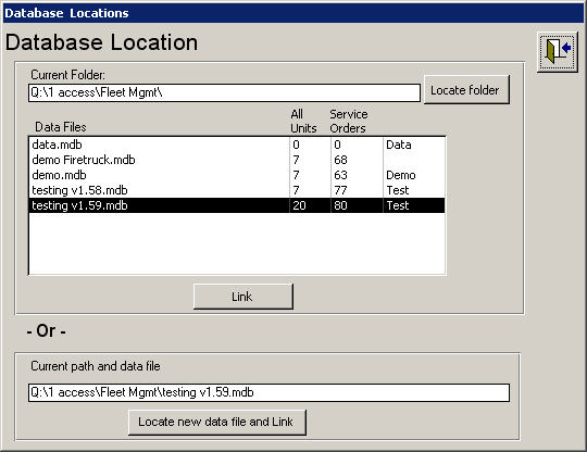 Relinking tables sample form